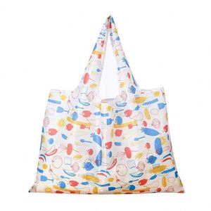 Bolsa de Compras Plegable Ecológica, Bolsa de Nailon Reutilizable Grande para Supermercado y Viajes - Product Image 1