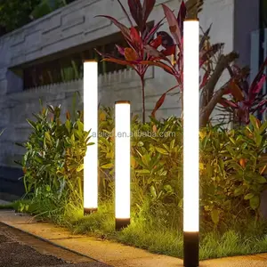 형광 스틱 정원 램프 방수 극 램프 잔디 램프 간단한 야외 조경 공학 정원 빌라 led 볼라드 빛
