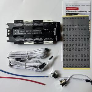Thông minh 32 kênh <span class=keywords><strong>500</strong></span> Watt DC 12V 24V LED-2052-V2 cơ thể PIR cảm biến thông minh LED cầu thang bước điều khiển cho biệt thự khách sạn cầu thang - Product Image 5