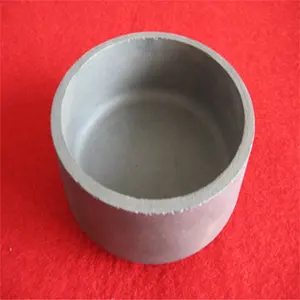 Refractory RBSIC Silicon carbide ceramic gold melting pot SIC furnace crucible with cover