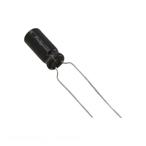 Condensateur radial traversant 100 µF 20 % 16 V en aluminium 16PK100MEFCTA5X11 - Product Image 1