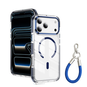 Funda Magnética de Lujo con Carga Inalámbrica para <span class=keywords><strong>iPhone</strong></span> 18 16 17E 15 14 Plus 13 <span class=keywords><strong>12</strong></span> 11 Pro Max con Correa de Mano - Product Image 6