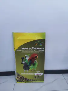 Paloma canario pollo perro gato comida para mascotas bolsa de embalaje de plástico 20kg 50kg pájaro cacatúa loro Pinzón PP bolsa de embalaje tejida