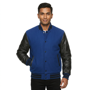 New Customized Logo Varisty Jacket for <b>Men</b> and Casual Wear Best Design and Streetwear Jacket for Unisex - Product Image 1