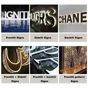 Meilleure vente personnalisation transparent 3d lettre led panneau de signalisation lettres géantes debout extérieur intérieur