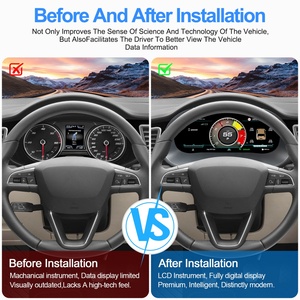 Navihua <b>for</b> VW Seat Leon 2013-2018 <b>Digital</b> Dashboard Linux System CarPlay Auto Instrument Display - Product Image 3