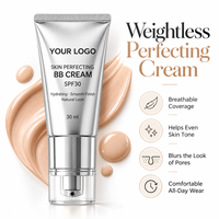 Crème BB Vegan pour le visage, crème BB/CC nourrissante, légère, unifie le teint, hydrate, base de maquillage naturelle pour le visage, 30 ml avec SPF30, sans logo