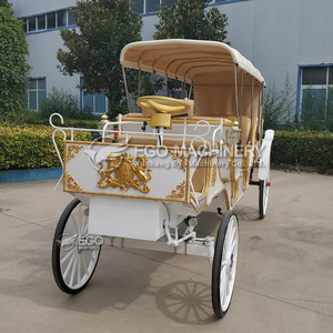 2026 Calèche de tourisme de haute qualité, électrique, rose royal, de fabrication, type calèche à chevaux ou électrique, calèches Victoria - Product Image 6