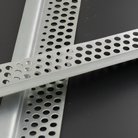 Profilé métallique en acier galvanisé perforé sur mesure, protection d'angle mural en alliage d'aluminium pour construction de cloisons sèches
