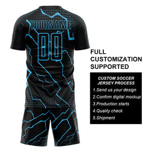 Fábrica de Equipaciones de Fútbol Personalizadas Ofrece Camisetas de Equipo con Impresión de Logotipo, Nombre y Número, Camisetas de Fútbol Transpirables para Clubes - Product Image 2