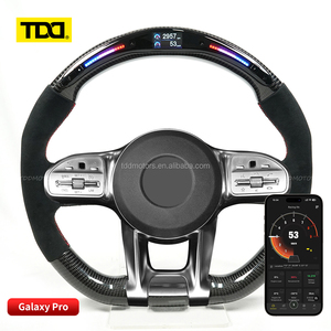 Volante de fibra de carbono con LED TDD para Benz W213 W204 S500 S320 S300 E200 E300 E320 E350 E43 E63 E53 E500 Amg - Product Image 2