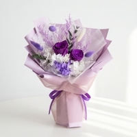 Bouquet de roses éternelles personnalisé fait main, luxe léger, pour cadeau de remise de diplôme, fleurs éternelles en gros