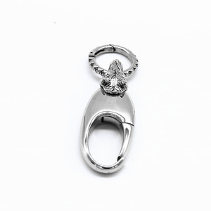 Yunnique – porte-clés en acier inoxydable en forme de tête de loup, pendentif en forme d'animal, cadeau unisexe, GZY-K0696 - Product Image 3