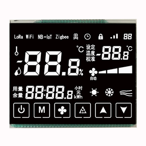 Bán Buôn Độ Tương Phản Cao Tùy Chỉnh VA Đen Segment <span class=keywords><strong>LCD</strong></span> Hiển Thị Biểu Tượng Cảm Ứng <span class=keywords><strong>LCD</strong></span> Cho Nhiệt - Product Image 1