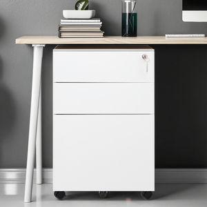 Veelzijdige Stalen Kantoor Organizer Opbergladen Verstelbaar Opvouwbaar Ontwerp Drielaags Grote Capaciteit Slaapkamer Kantoor Wonen - Product Image 2