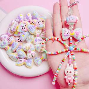 Nuevo Heavy Duty Heavy Oil Pintado a mano Arco Cuentas sueltas Diy Cadena de teléfono móvil Llavero Accesorios Cuentas acrílicas - Product Image 2