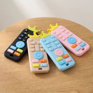 Mordedor de Silicona con Forma de Control Remoto para Bebés, Juguete Sensorial Suave para Masticar, Alivio para la Dentición, Regalo para Baby Shower - Product Image 1