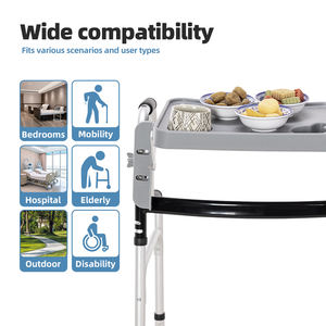 Vassoio per Alimenti Rimovibile Antiscivolo Tecforcare per <span class=keywords><strong>Deambulatori</strong></span> Pieghevoli, Prodotti per l'Assistenza agli Anziani - Product Image 6