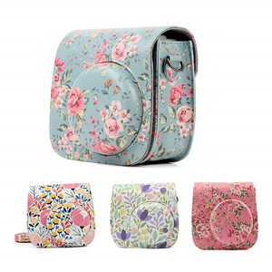 compacta proteger caso bolsa de mensajero de cuero Pu bolso de la cámara para <span class=keywords><strong>Fujifilm</strong></span> <span class=keywords><strong>Instax</strong></span> Mini 8 8 + Mini 9 - Product Image 2