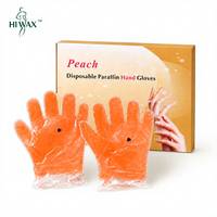 Gants en cire de paraffine pêche de qualité supérieure, personnalisables avec logo, vente en gros, directement de l'usine, pour les distributeurs de produits de beauté