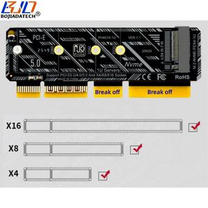 Carte adaptateur convertisseur PCI-E 5.0 4X vers M.2 NGFF M-Key pour SSD <span class=keywords><strong>NVMe</strong></span> <span class=keywords><strong>M2</strong></span> 2230 2242 2260 2280, compatible serveur 1U - Vente en gros usine - Product Image 3
