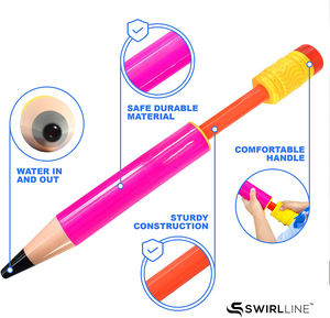 Pistolas de agua en forma de lápiz de plástico unisex para niños Summer Soaker Shooters para piscina Playa y fiestas - Product Image 6