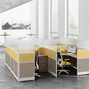 High Quality 4 Person Office Desk Partition Workstation Office Furniture