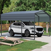 [Gudang AS] Kanopi Carport Baja Galvanis Tugas Berat 10x15 FT Rangka Atap Logam Besar Pengiriman Cepat Dari AS 1 Buah MOQ
