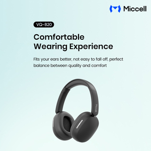 <span class=keywords><strong>Casque</strong></span> audio circum-auriculaire Miccell B20 BT 6.0 avec coussinets en cuir protéiné, <span class=keywords><strong>casque</strong></span> sans fil confortable pour la musique - Product Image 2