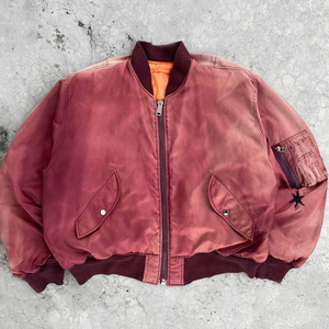 Áo khoác gió nam mùa đông có thể đảo ngược, dày dặn, kiểu bomber oversized bằng nylon, cổ đứng - Product Image 5