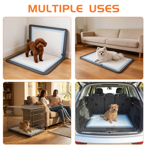 Silicone Wall-mounted Dog <b>Pee</b> <b>Pad</b> Holder Tray Reusable Puppy Potty Training <b>Pads</b> Extra Large Toilet Wee <b>Pee</b> <b>Pad</b> Holder for Pet - Product Image 6