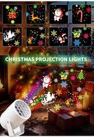 Projecteur de flocons de neige de Noël Salange pour l'extérieur, lumière colorée pour la décoration de la maison, lumière de fête pour les fêtes