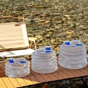 ถังน้ำพับได้แบบพกพาความจุขนาดใหญ่สำหรับการตั้งแคมป์การเดินทางท่องเที่ยวปิกนิก - Product Image 1