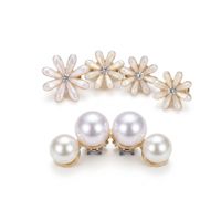 Clips de chaussures amovibles à double perle et strass, accessoires de luxe DIY pour escarpins, chaussures à bout ouvert et talons de mariée pour femmes