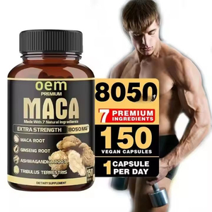 150 Cápsulas de Polvo de Raíz de Maca Orgánica con Extracto de Raíz de Maca Peruana Negra, Roja y Amarilla Gelatinizada, Suplemento Masculino para Energía y Estado de Ánimo - Product Image 2