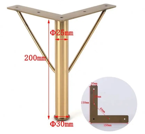 Pieds de table en fer doré moderne, pieds de meuble en fer pour salle à manger/cuisine/salon/chambre pour chaises salles de bain - Product Image 2