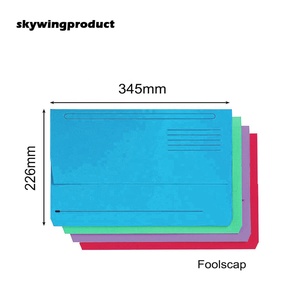 Skywingproduct ba màu đá màu xanh gói của 10 <span class=keywords><strong>Foolscap</strong></span> 345x226mm mở rộng nửa nắp điền tài liệu ví - Product Image 6
