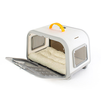 Sac de transport portable pour animaux de compagnie BanabaPet OEM, nouveau, souple, pour chien et chat, grand espace, avec thermomètre, design transparent, en plastique PP
