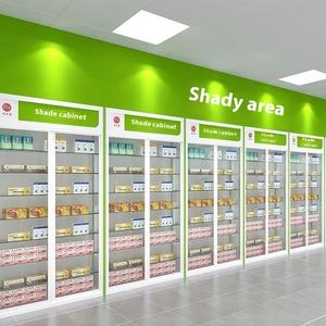 <span class=keywords><strong>Armoire</strong></span> à <span class=keywords><strong>pharmacie</strong></span> occidentale de style moderne personnalisée avec porte en verre de prescription présentoir de <span class=keywords><strong>pharmacie</strong></span> et ombre d'étagère de médicament - Product Image 4