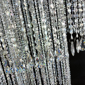 Lustre en acrylique à perles Chengyi, zone d'éclairage de plus de 30 m², luminaire de décoration de mariage - Product Image 3