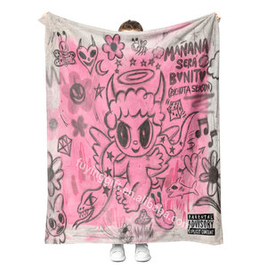 Manta <span class=keywords><strong>Karol</strong></span> <span class=keywords><strong>G</strong></span> superventas, diseño de logotipo personalizado, mantas de felpa, mantas de franela polar, <span class=keywords><strong>Karol</strong></span> <span class=keywords><strong>G</strong></span> Cobijas - Product Image 5