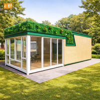 Bureau préfabriqué personnalisé en conteneur, boutique modulaire en conteneur, maison commerciale portable clé en main, maison Hobbit préfabriquée facile à installer
