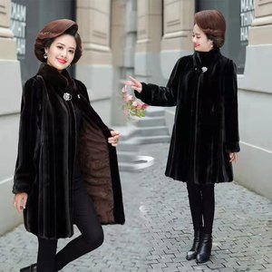 2022 meilleur prix mode belle vente chaude nouveau vison vers le bas femmes long <span class=keywords><strong>manteau</strong></span> <span class=keywords><strong>manteau</strong></span> de fourrure <span class=keywords><strong>d</strong></span>'âge moyen et personnes âgées vison vers le bas <span class=keywords><strong>manteau</strong></span> - Product Image 3