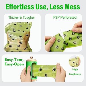 Dispensador de bolsas para excrementos de perro Huamaohengchun, soporte de aluminio mejorado para correas, dispensador de bolsas para desechos de mascotas duradero y a prueba de fugas - Product Image 3