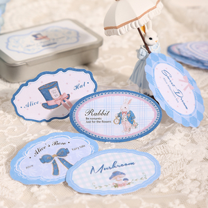 Juego de 20 Pegatinas Decorativas Autoadhesivas con Diseño de Cuentos de Hadas de la Serie Sueños Dulces de <span class=keywords><strong>Alicia</strong></span>, Hechas a Mano - Product Image 1