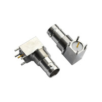 Connecteur BNC femelle à angle droit pour cloison PCB