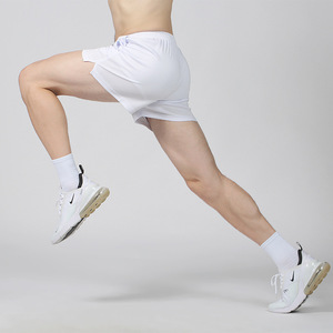 Shorts de sport décontractés unisexe en soie glacée à séchage rapide pour l'été, longueur trois-quarts, taille élastique, pour marathon et basketball - Product Image 3