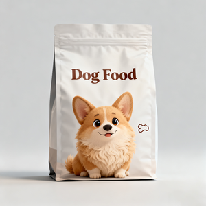 Sac de nourriture sur socle recyclable à impression personnalisée emballage en plastique PET à fond plat sac de nourriture oiseau chien chat poisson tortue - Product Image 2