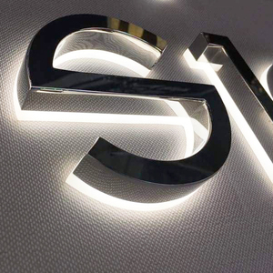 Rustic <b>Gold</b> 3D Stainless Steel Wall <b>Letters</b> Small Metal Alphabet Logo for Business Car Advertising Neon Light DC Power Supply - Product Image 4