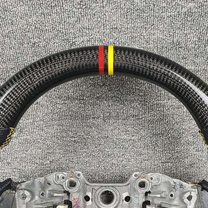 Volante Deportivo Perforado de Cuero y Fibra de Carbono, el Más Popular, para Hyundai LAFESTA - Product Image 4